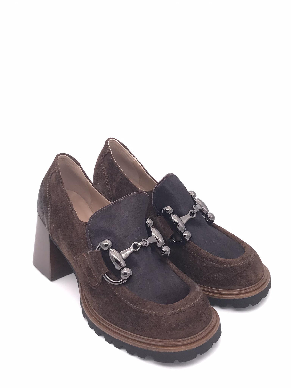 Mocassino in crosta moro e cavallino 2313 MARRONE ZULIAN 