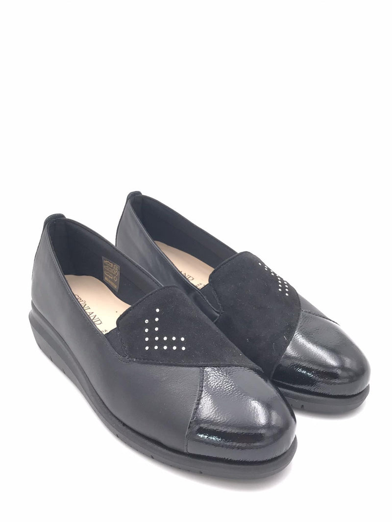 Mocassino Rysa pelle e camoscio nero SC6109 NERO GRUNLAND 