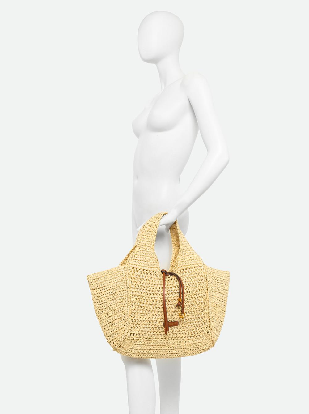 Borsa nefeli in paglia blush BS11953 ROSA ANTICO GIANNI CHIARINI 