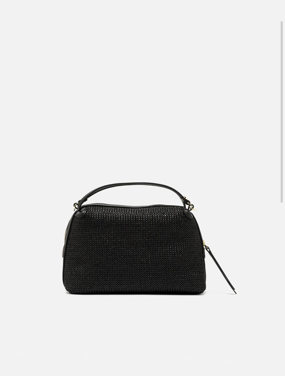 Borsa Alifa in raffia nera BS8788 NERO GIANNI CHIARINI 