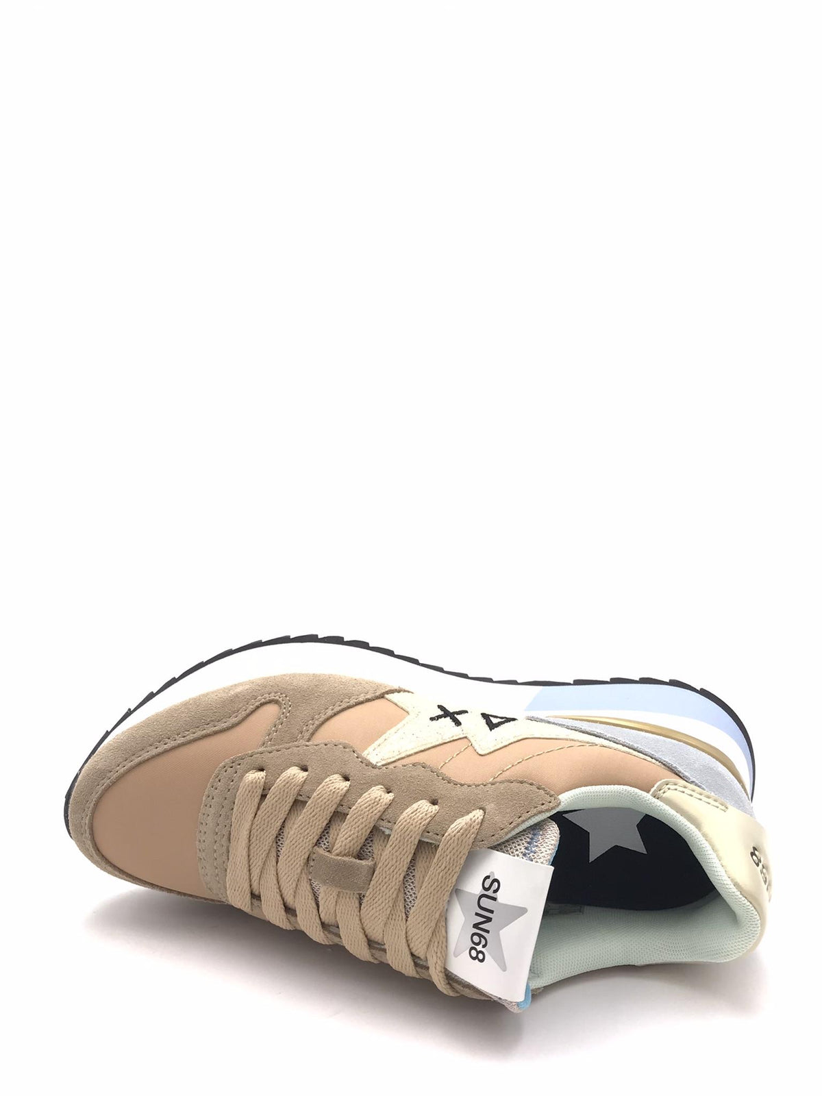 Sneakers Stargirl glitter logo beige Z36214 BEIGE SUN 68 