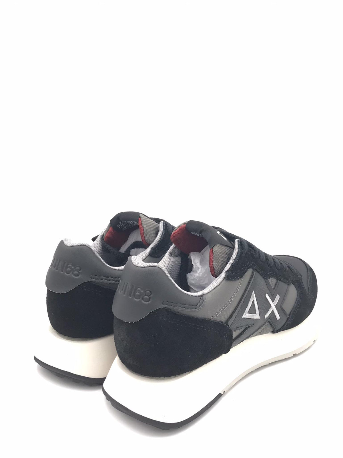 Sneaker Jaki Bicolor in nylon e suede nero Z45114 NERO SUN 68 