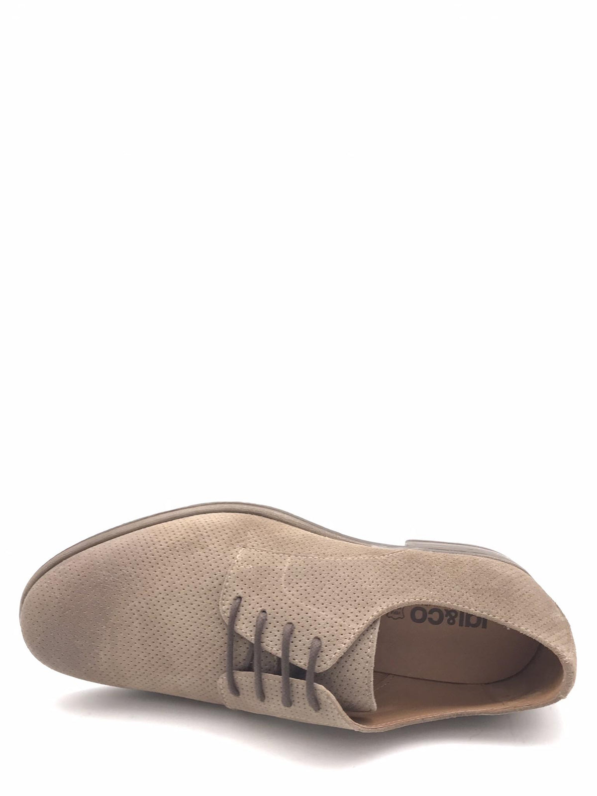 Scarpa allacciata micro forata taupe 3611344 TAUPE IGI&CO 