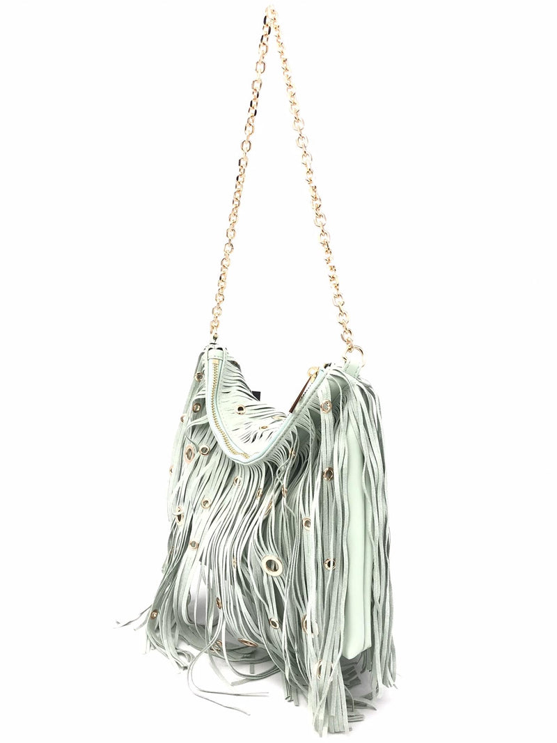 Pochette night edition fringes menta 151M-KY-491 MENTA LA CARRIE 