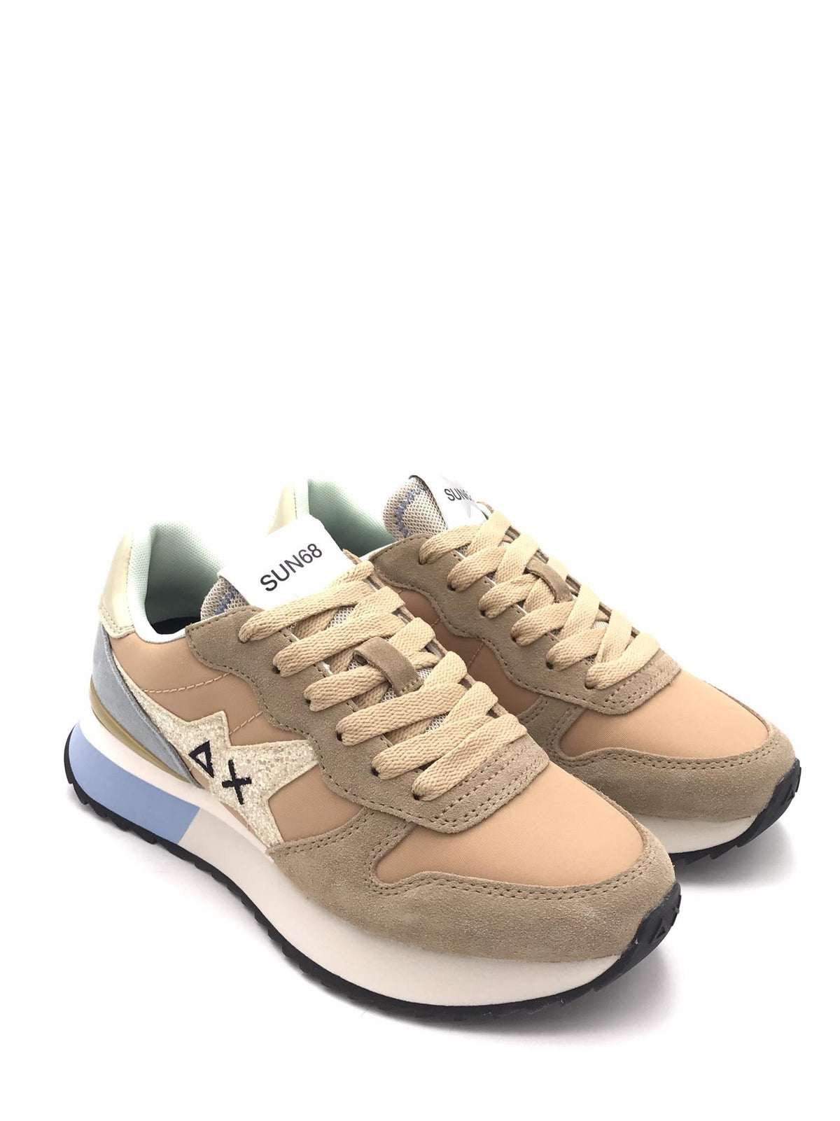 Sneakers Stargirl glitter logo beige Z36214 BEIGE SUN 68 