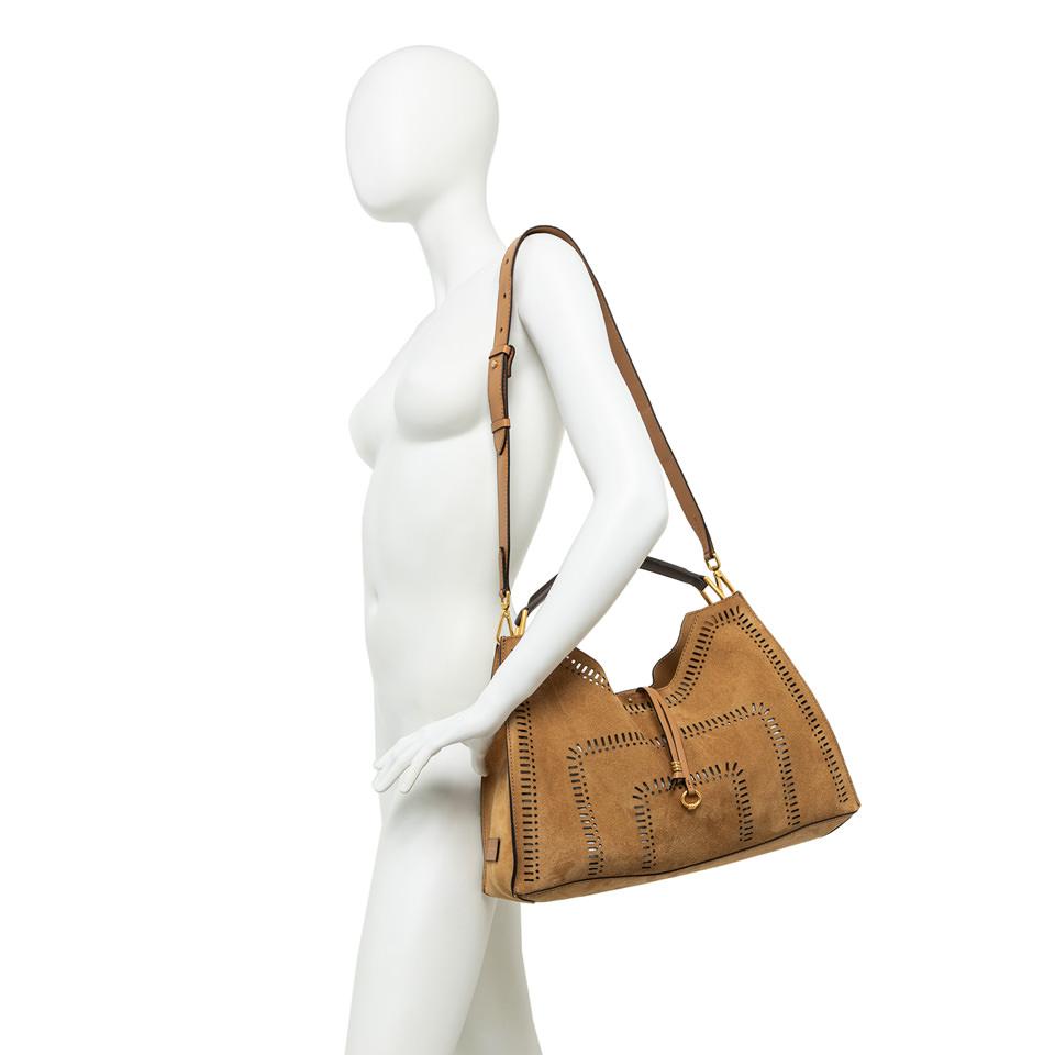 Borsa Aurora large peanut butter BS11266 CUOIO GIANNI CHIARINI 