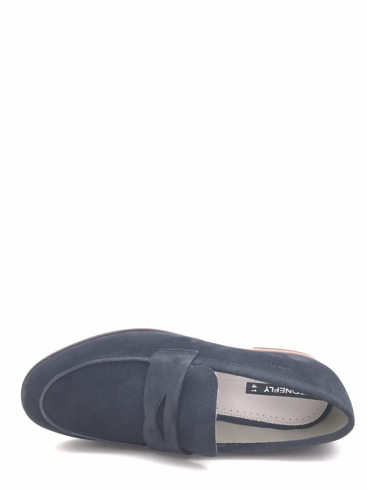 Mocassino uomo Steve camoscio blu