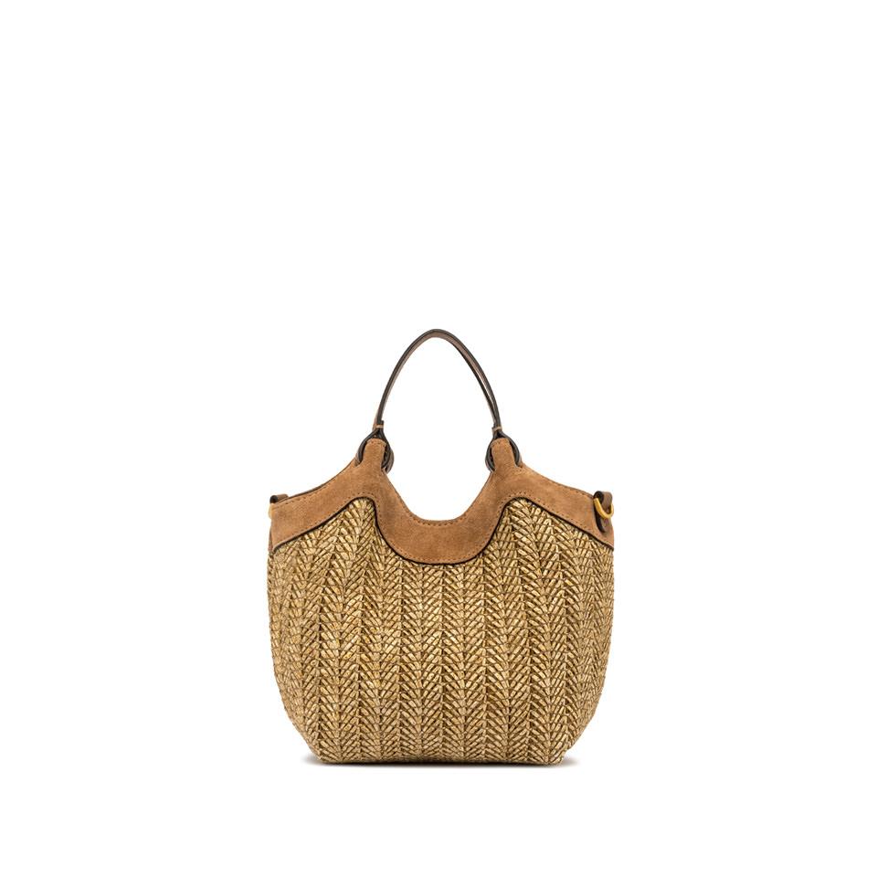 Borsa Dua small in raffia cookie BS12338 PGLSPGCUOIO GIANNI CHIARINI 