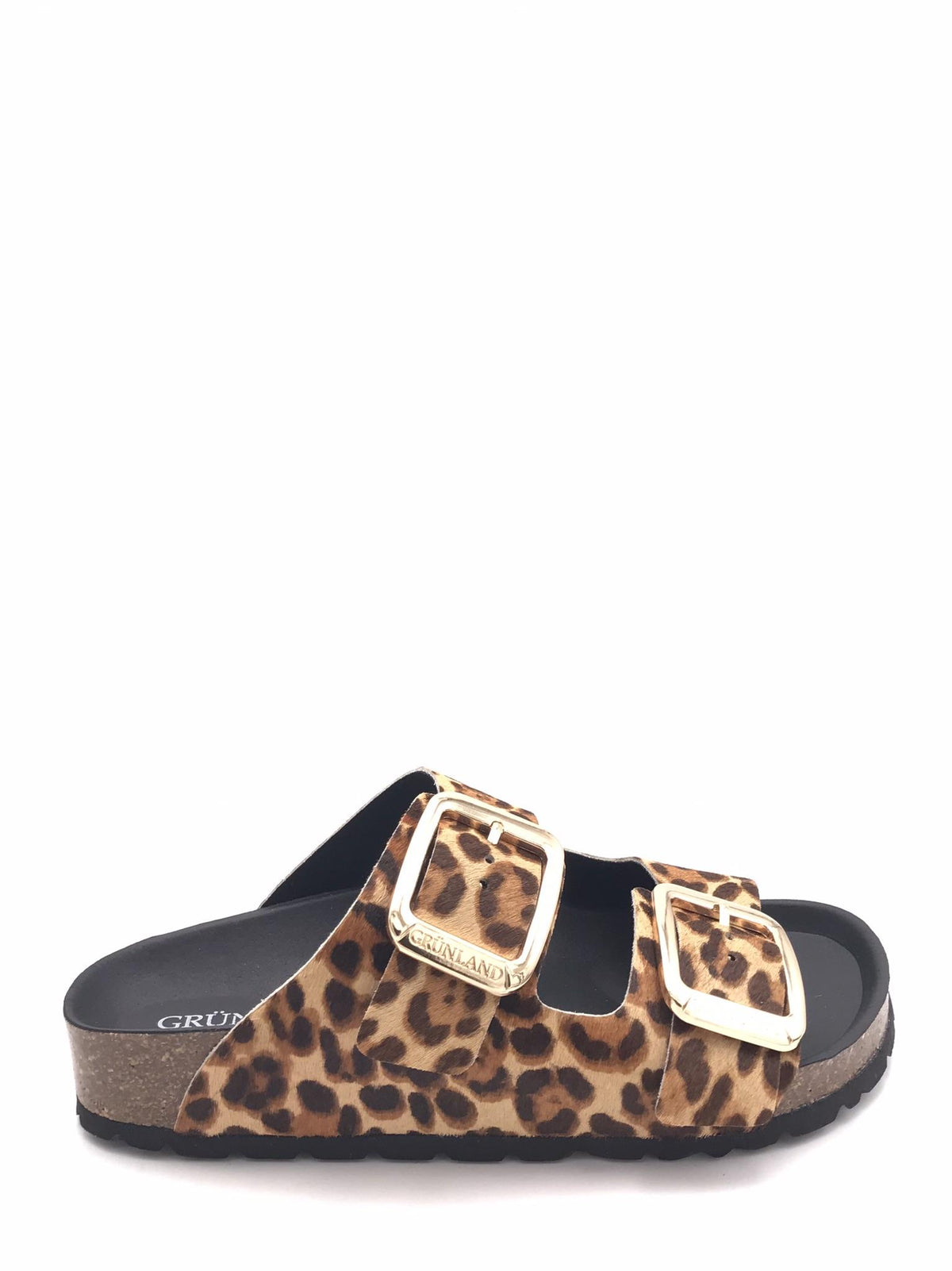 Ciabatta Enny in cavallino animalier cuoio CB1796 CUOIO-MULTI GRUNLAND 