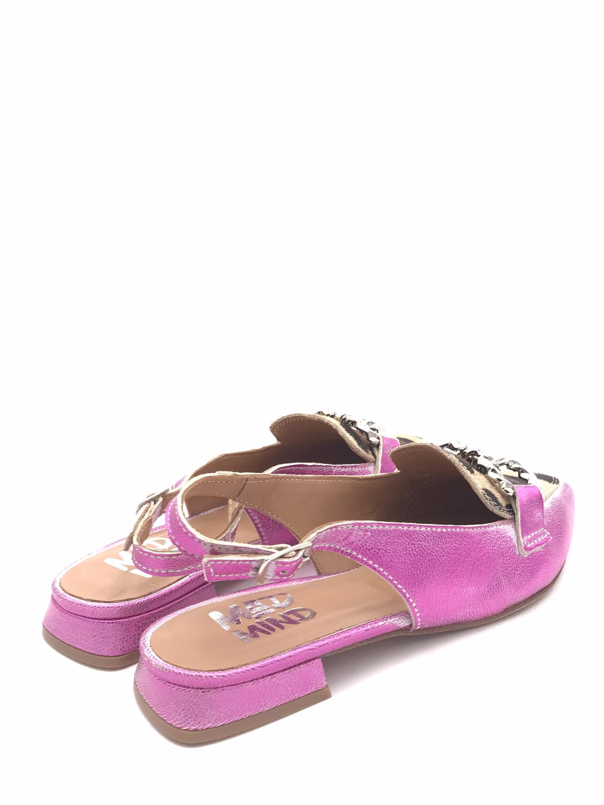 Sling back fuxia-leo