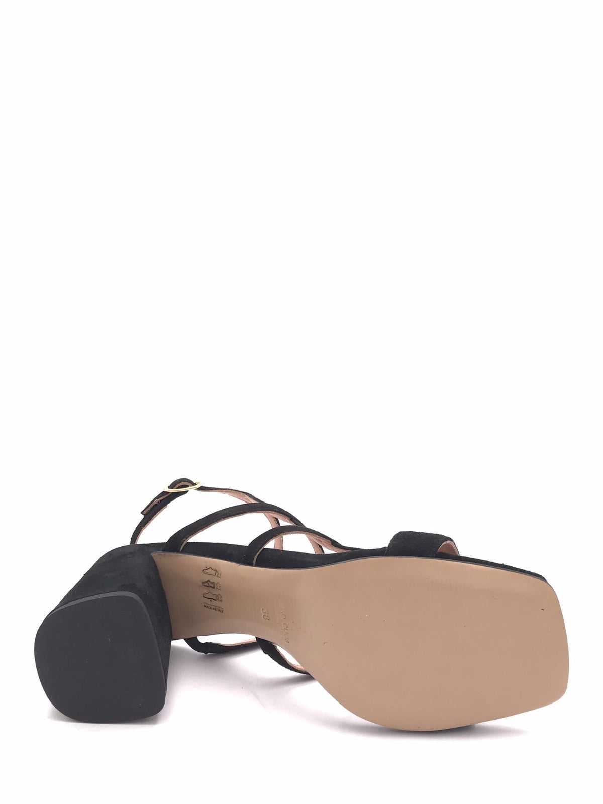 Sandalo Clay in camoscio nero SR2523 NERO ZULIAN 