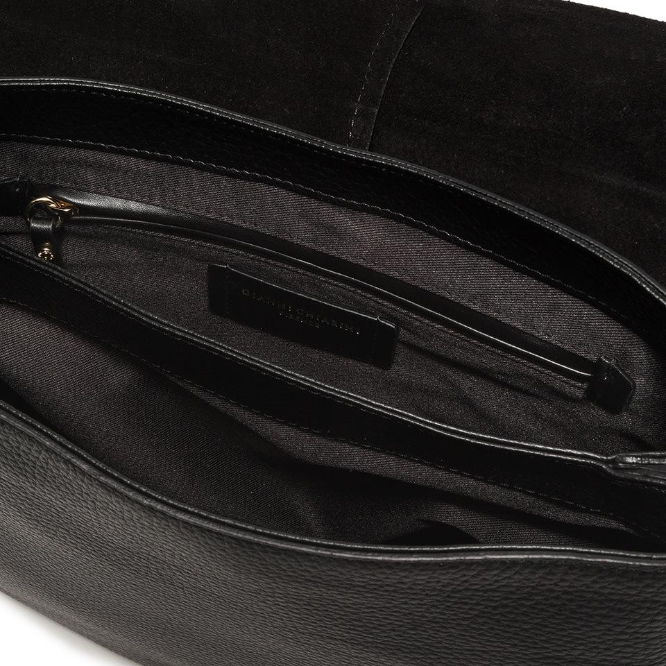 Borsa Helena round large nera BS6037 NERO GIANNI CHIARINI 