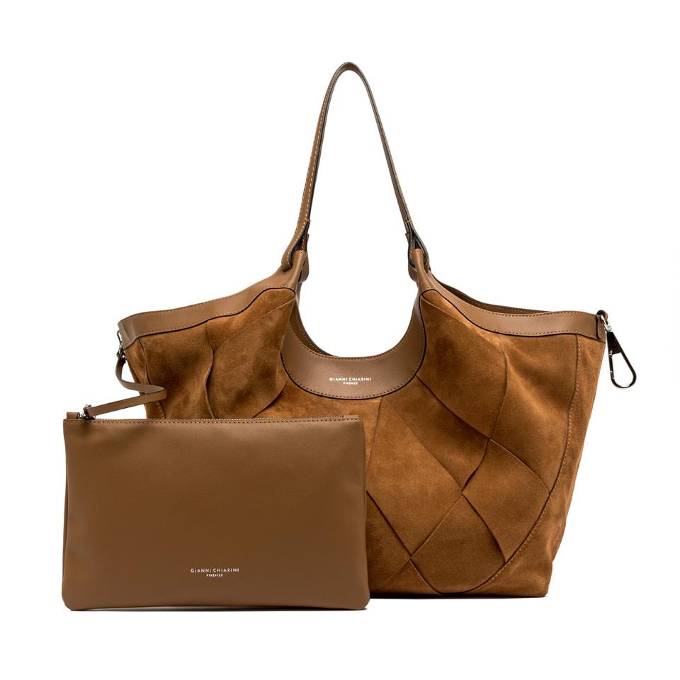 Borsa Dua large caramel BS12350 INT-CMCUOIO GIANNI CHIARINI 