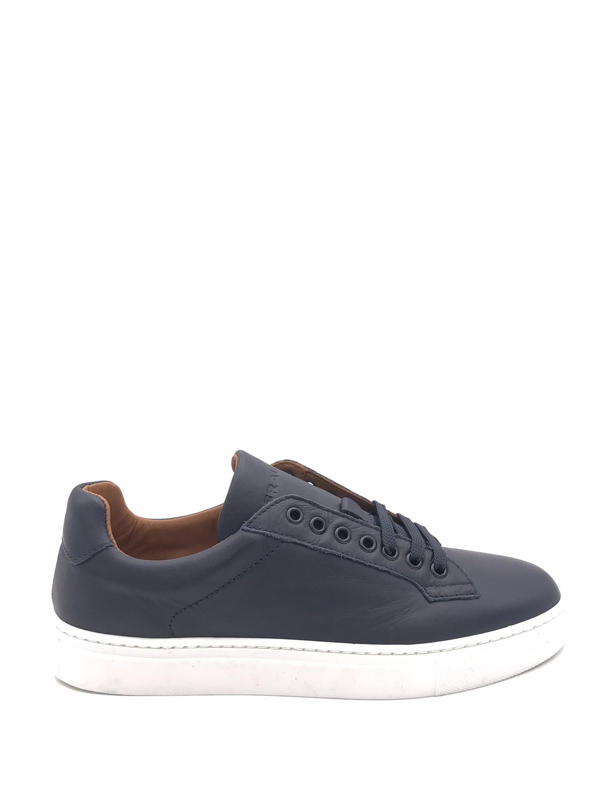 Sneakers uomo basic in pelle blu 29P1 BLU FRAU 
