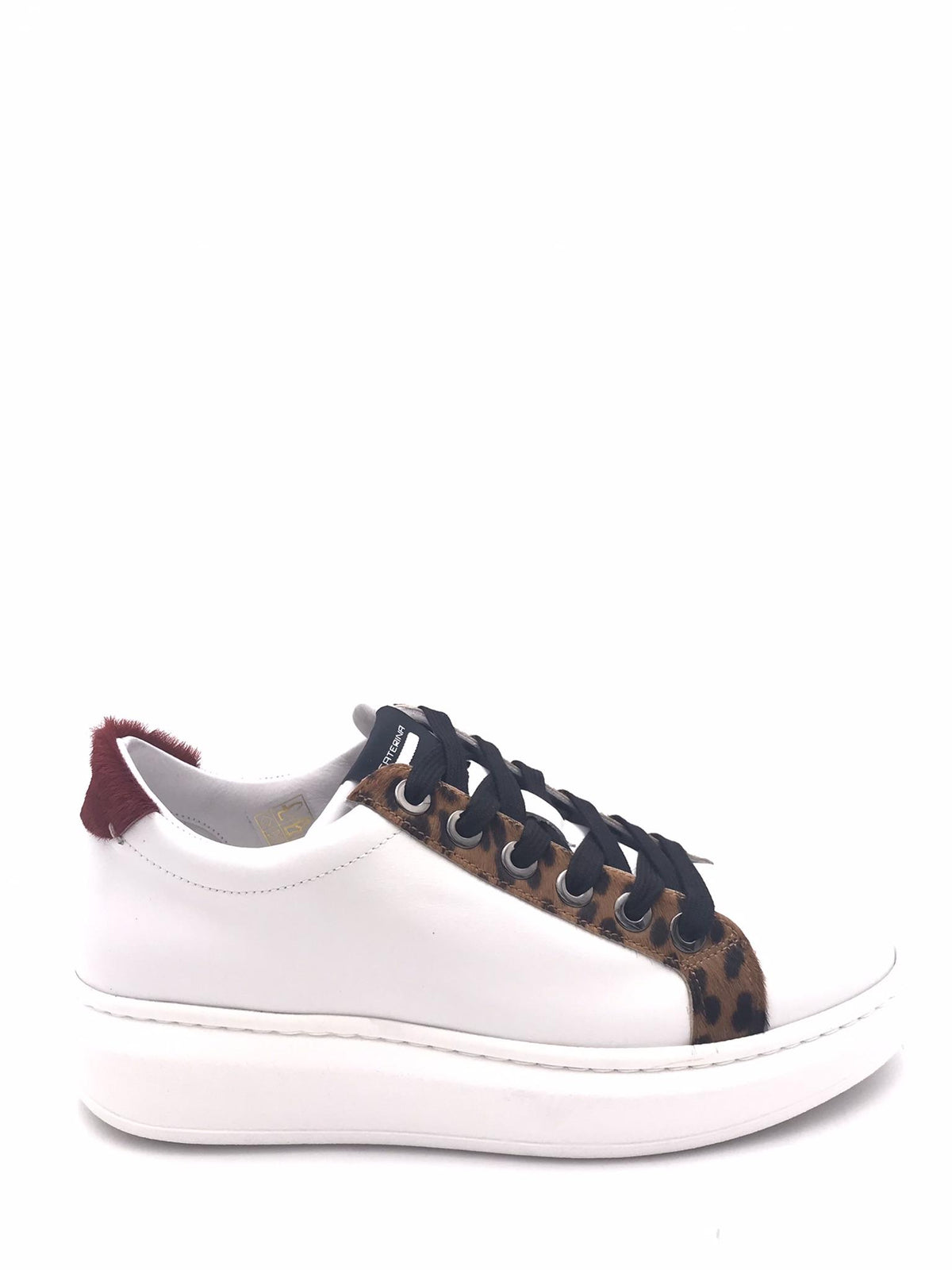 Sneakers donna basic bianco-leo 850 BIANCO/LEO CATERINA C 