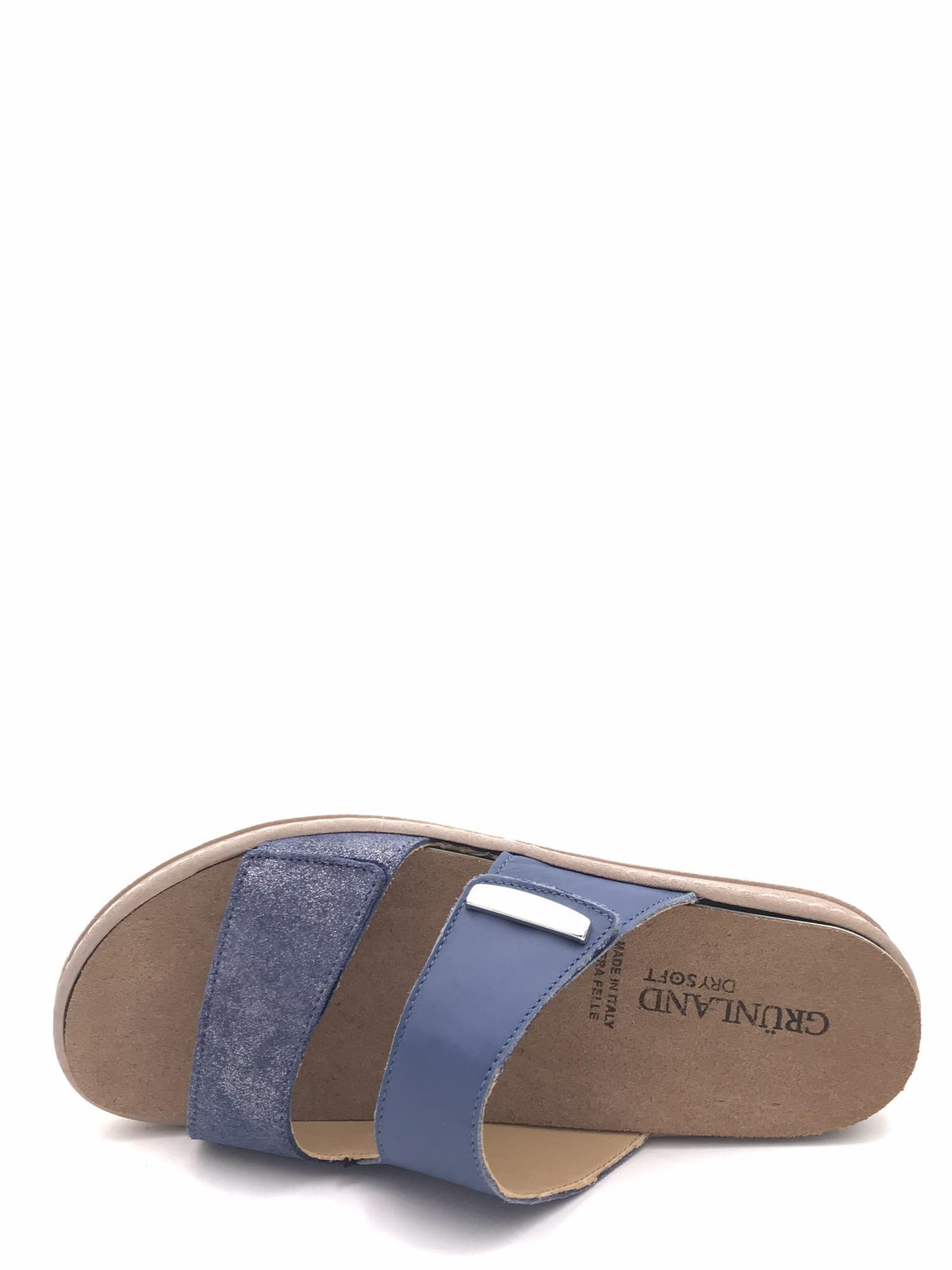 Ciabatta donna Moll in pelle jeans CE 0458 JEANS GRUNLAND 