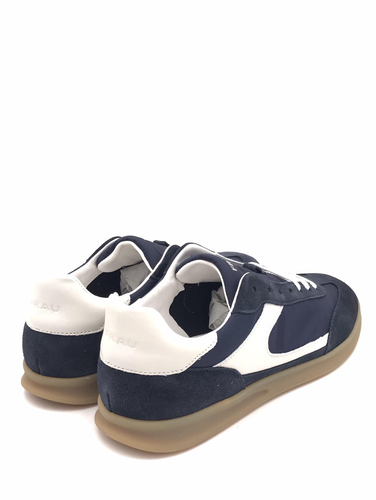 Sneakers uomo in pelle scamosciata e tessuto blu 22D1 BLU FRAU 