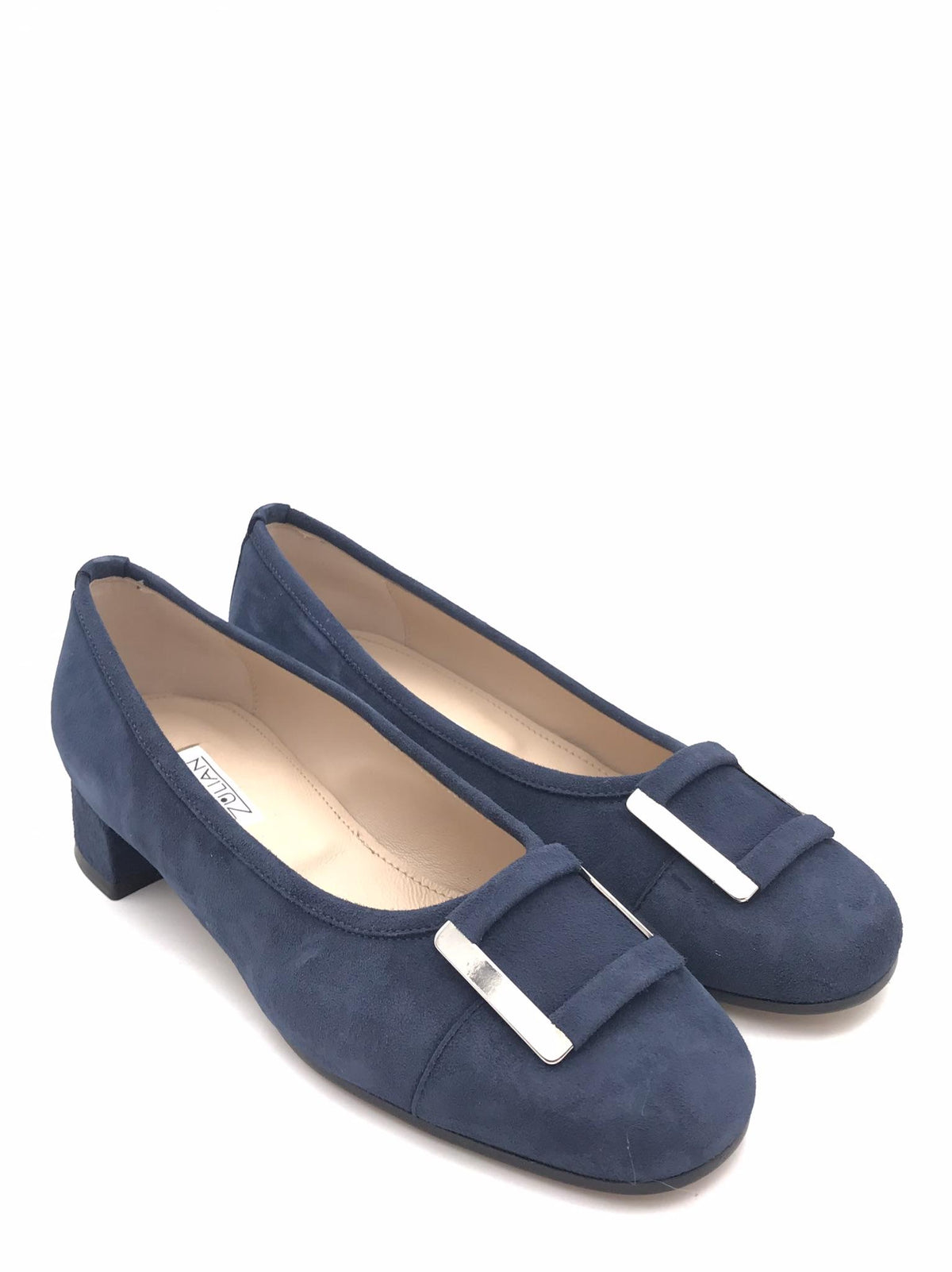 Decolletè Nadia camoscio blu