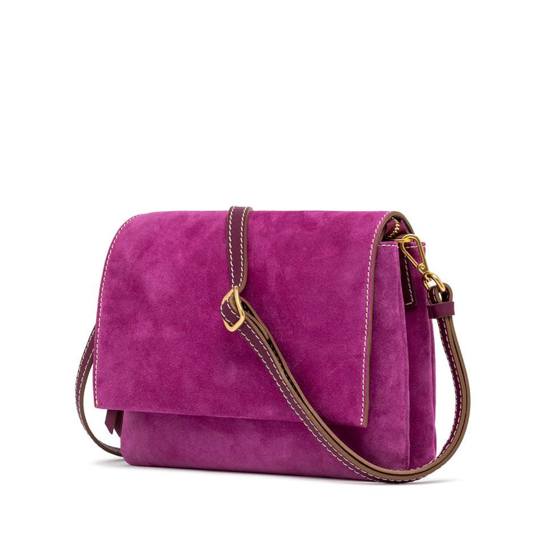 Borsa Three in camoscio desert flower BS12294 FUCSIA GIANNI CHIARINI 