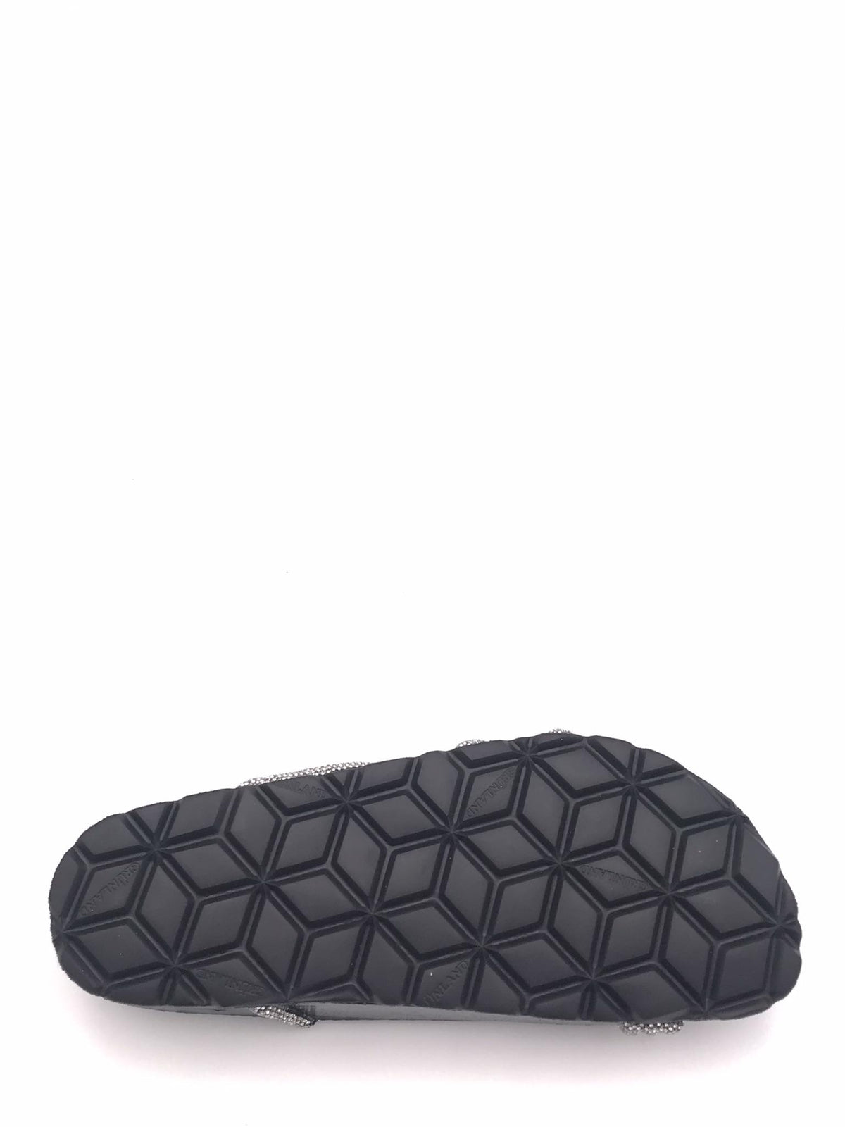 Ciabatta Sara con fascette in strass nero CB 0836 NERO-NERO GRUNLAND 