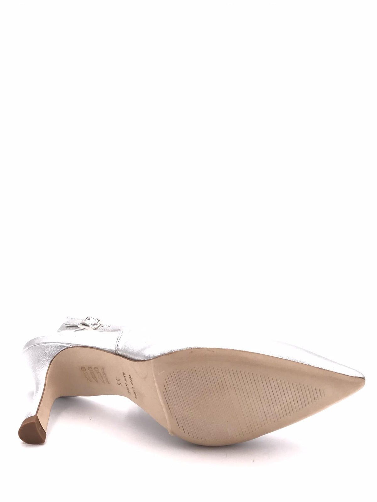 Chanel Lory in nappa laminata argento