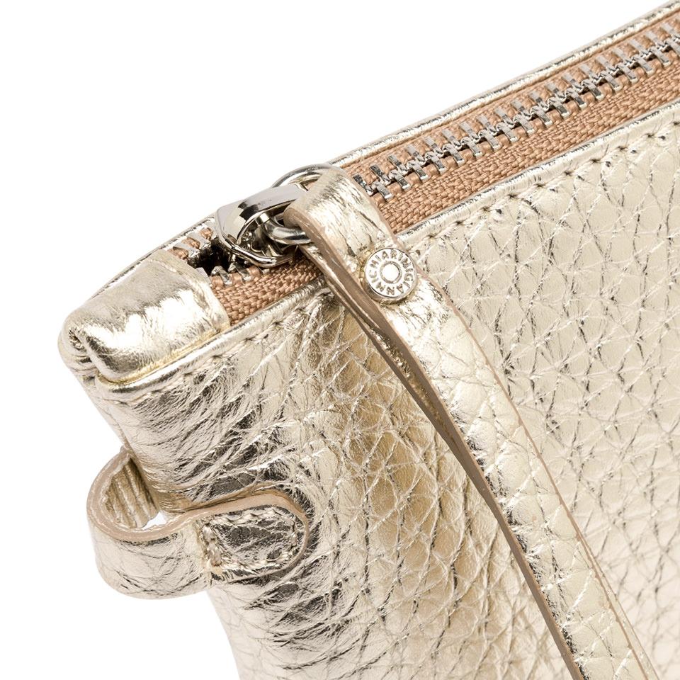 Borsa pochette Hermy light gold BS3975 PLATINO GIANNI CHIARINI 