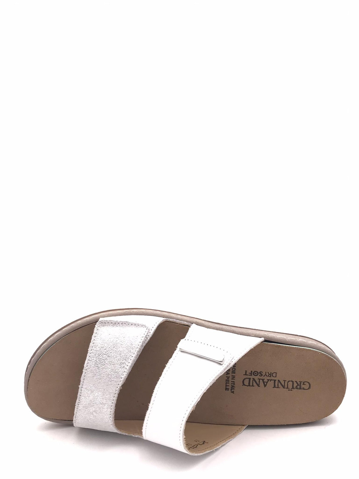 Ciabatta donna Moll in pelle bianca CE 0458 BIANCO GRUNLAND 