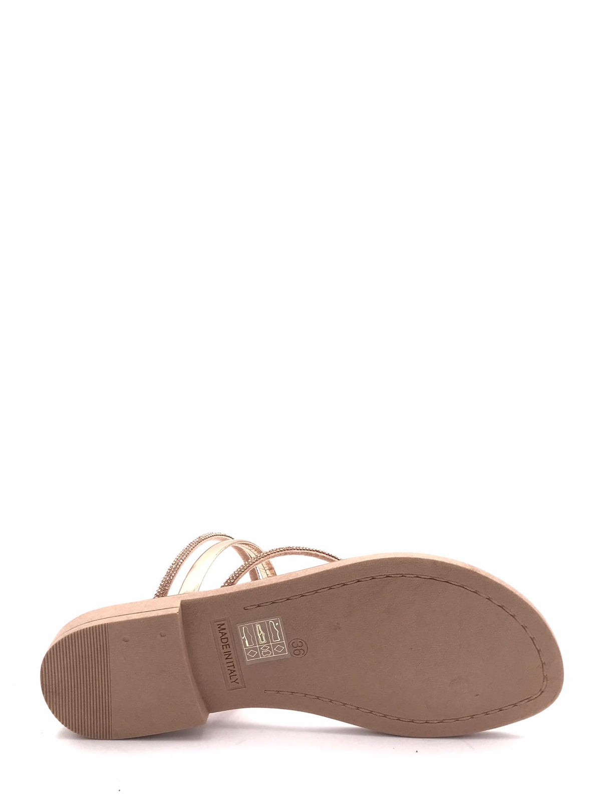 Ciabatta strass rame LIDO 801 RAME DONNA TOSCANA 
