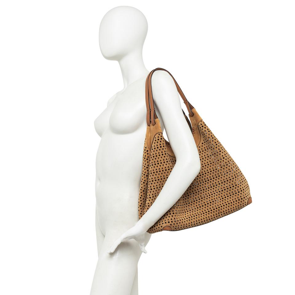 Borsa Dua laserata peanut butter BS11682 CUOIO GIANNI CHIARINI 