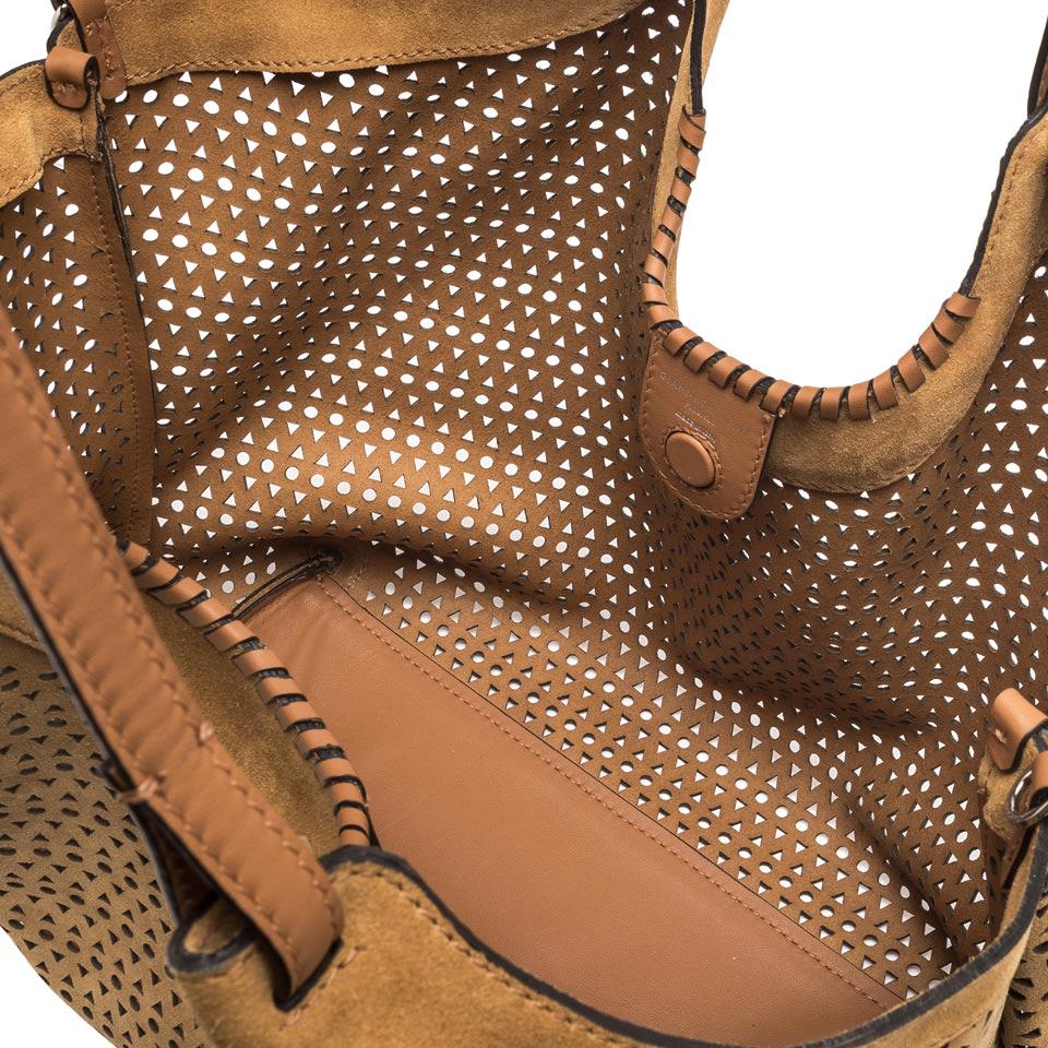 Borsa Dua laserata peanut butter BS11682 CUOIO GIANNI CHIARINI 