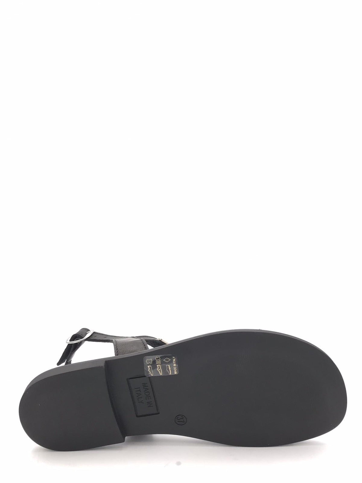 Sandalo nero borchie PL457 NERO ZULIAN 