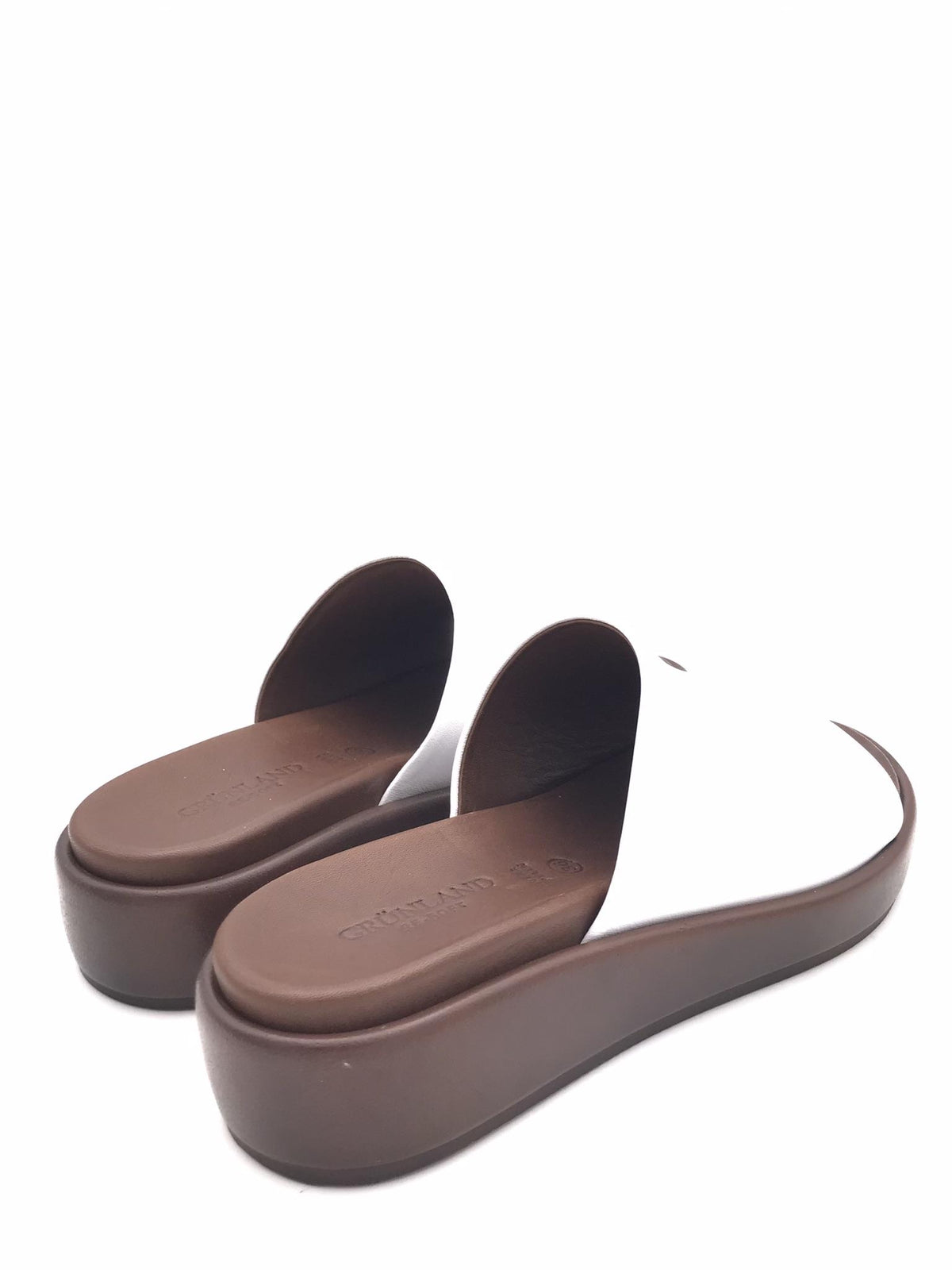 Ciabatta donna Fles in pelle bianca