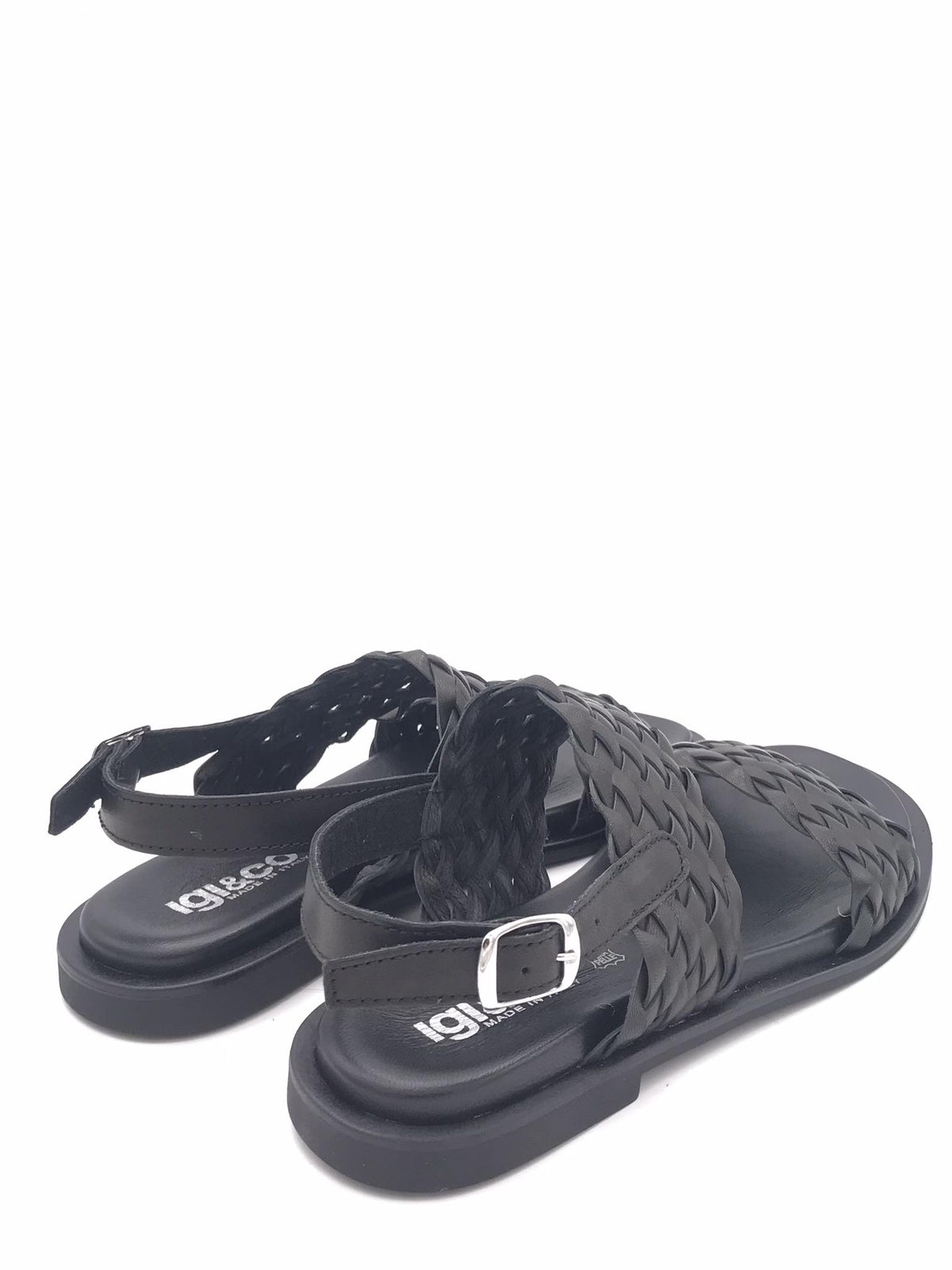 Sandali Axil intrecciato nero<BR/> 1184800 NERO IGI&CO 