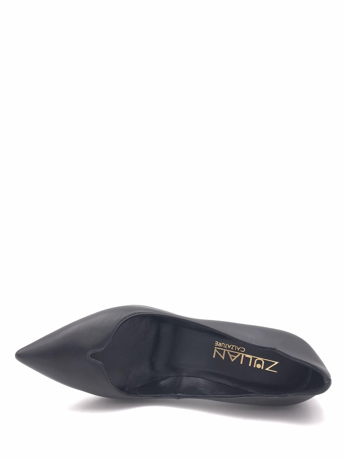 Decolletè nappa nera con scollo a V 3752 NERO ZULIAN 