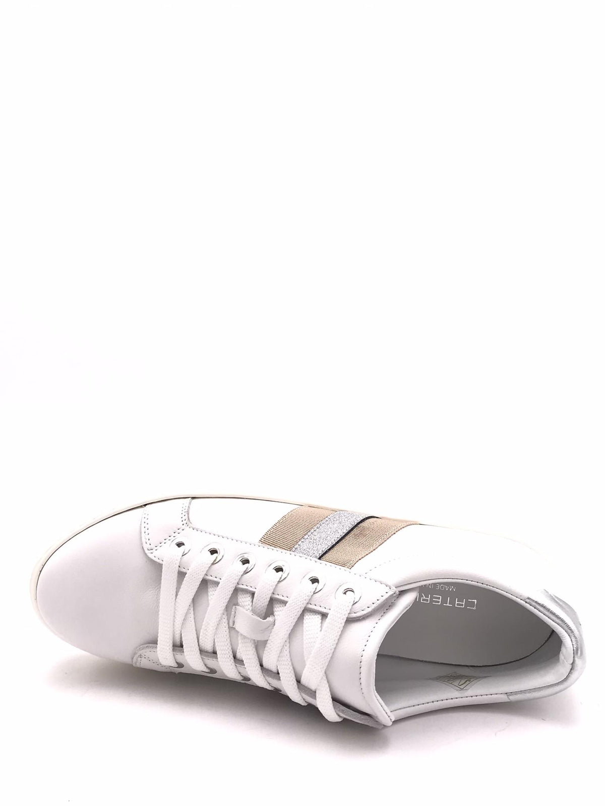 Sneakers donna Maddy in pelle bianca