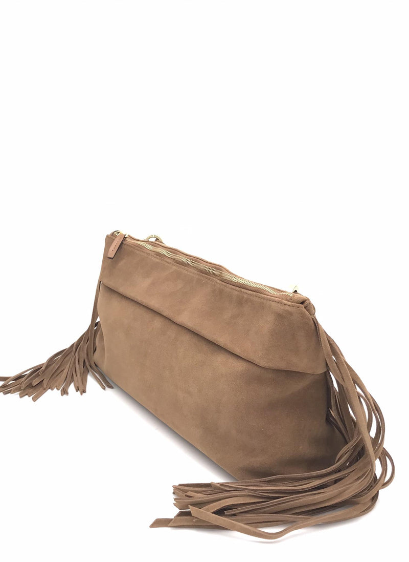 Borsa Isotta con frange marrone 3171CA MARRONE LORISTELLA 