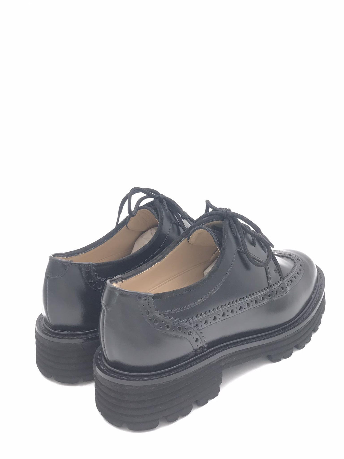 Scarpa allacciata Helena stile inglese nera 082 NERO ZULIAN 