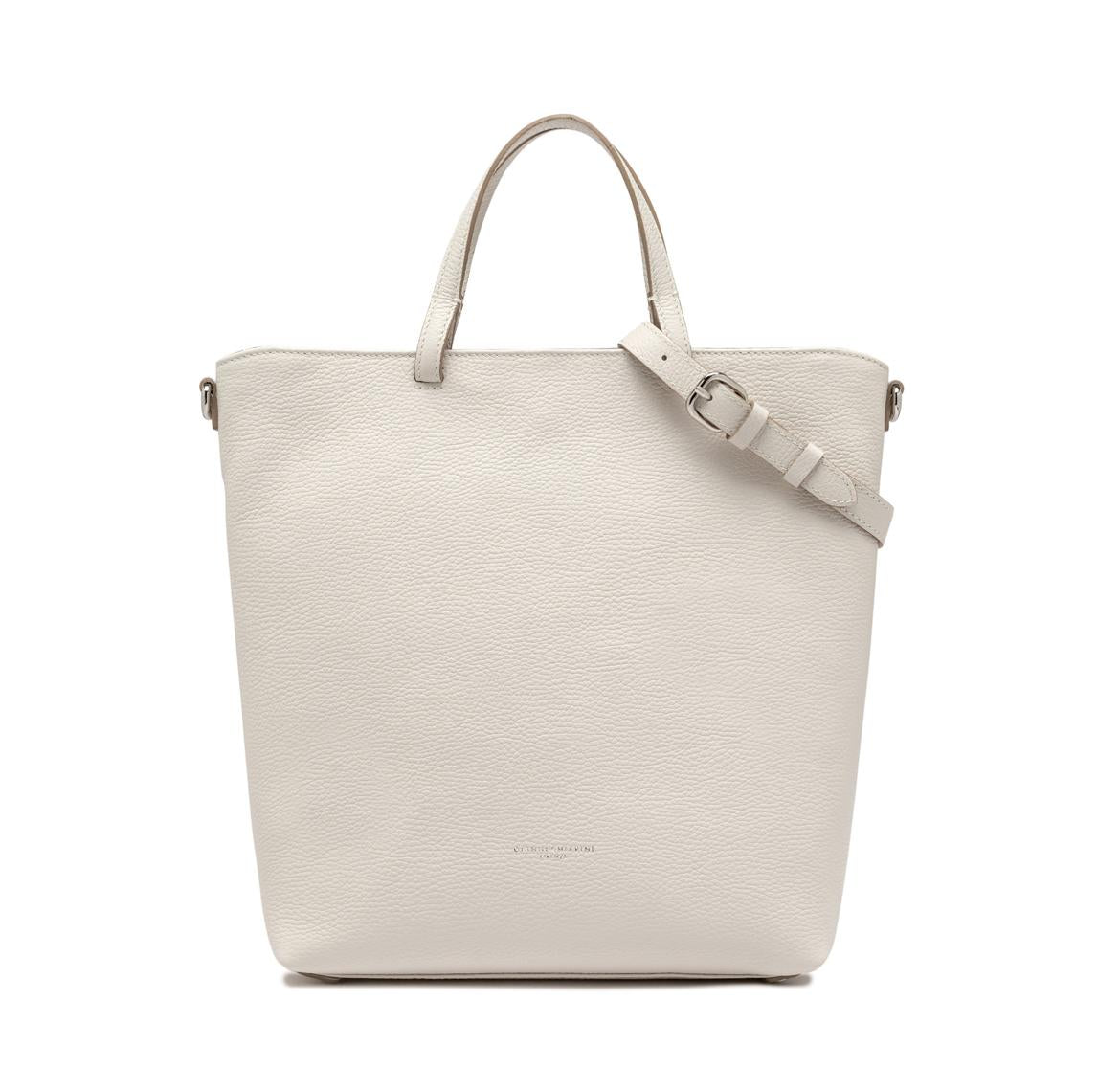 Borsa Aida pelle bottalata marble BS11595 LATTE GIANNI CHIARINI 