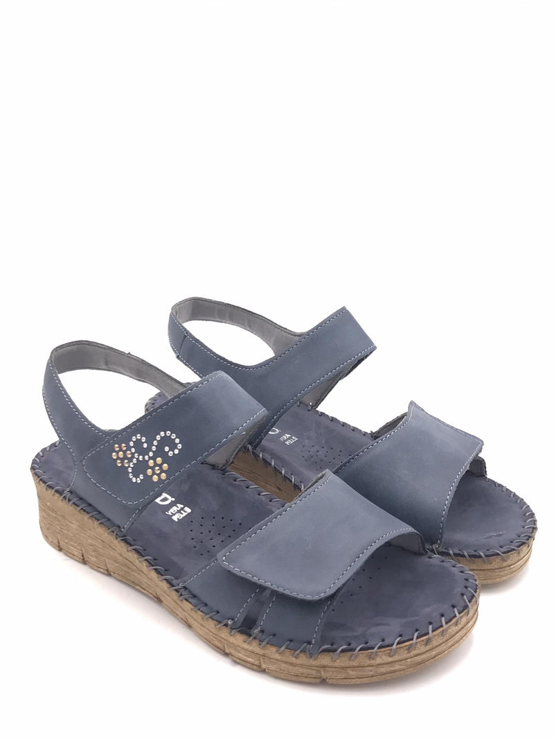 Sandalo Palo in nabuk blu SA 1975 BLU GRUNLAND 