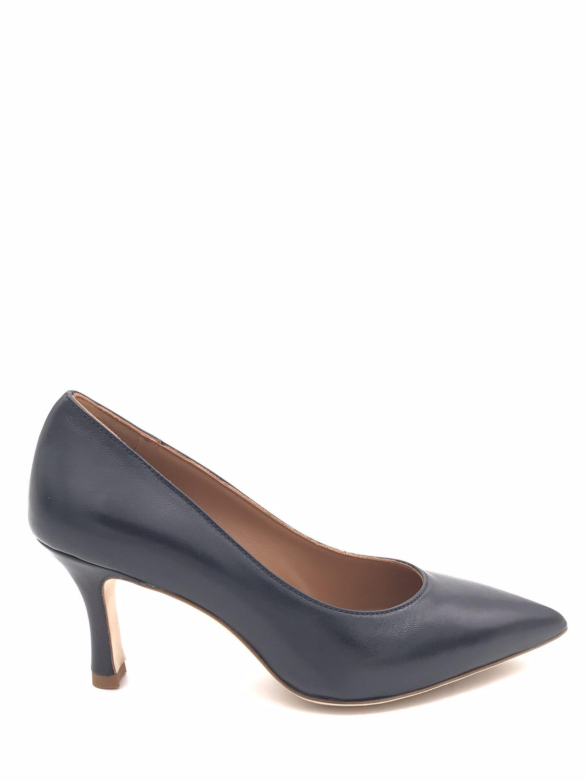 Decolletè Lory in nappa blu