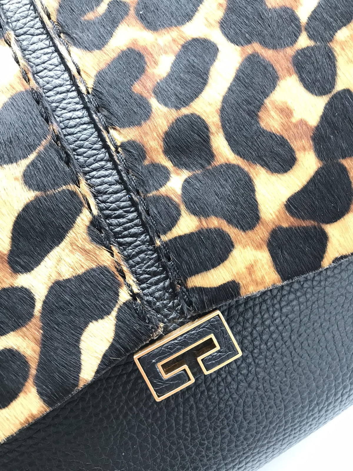 Borsa kendall media nera e cavallino leo 2735C NERO-LEO LORISTELLA 