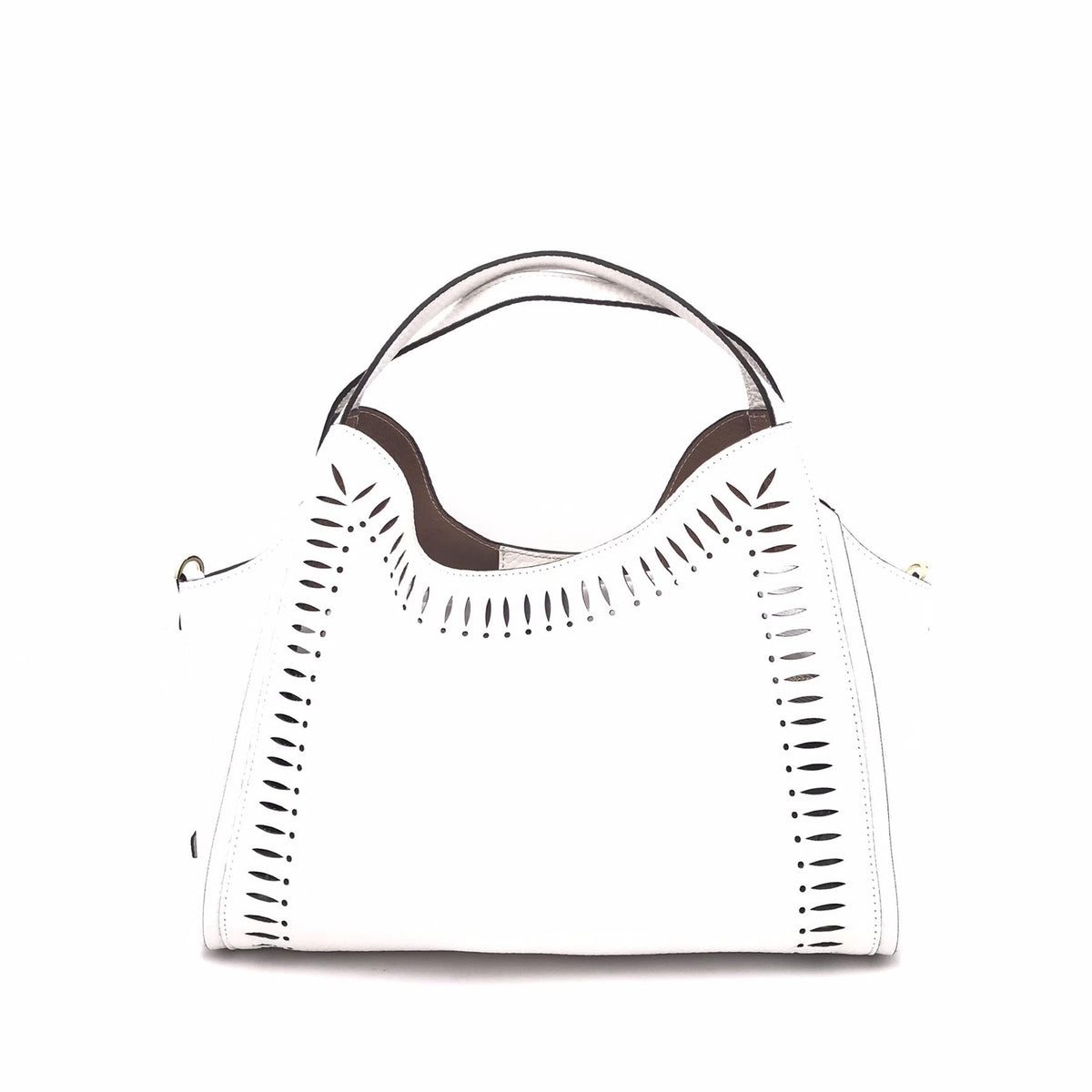 Borsa destrutturata Serena small bianca 2788T BIANCO LORISTELLA 
