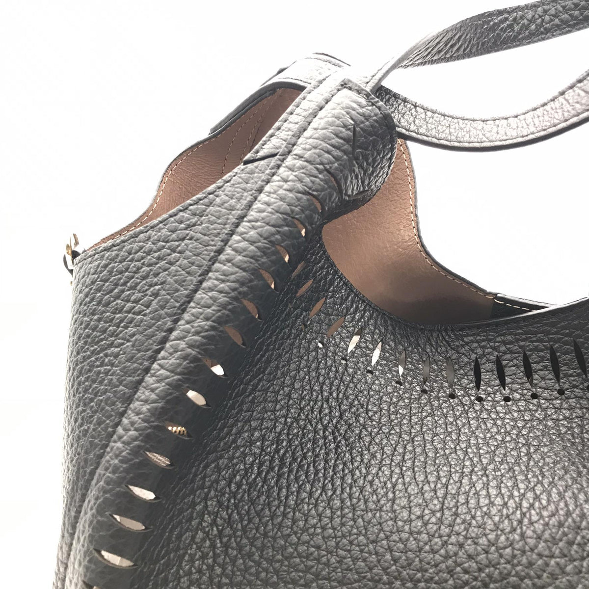 Borsa Serena in pelle nera 2787T NERO LORISTELLA 