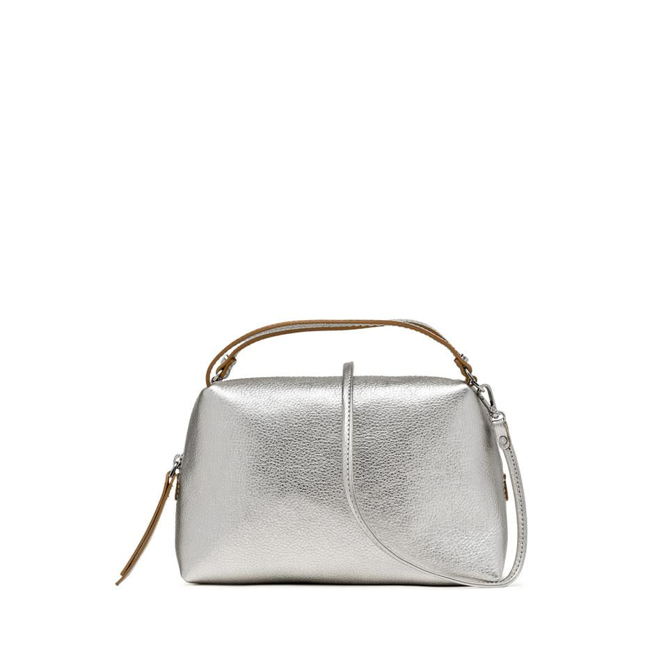 Borsa Alifa pelle laminata silver BS8148 ARGENTO GIANNI CHIARINI 