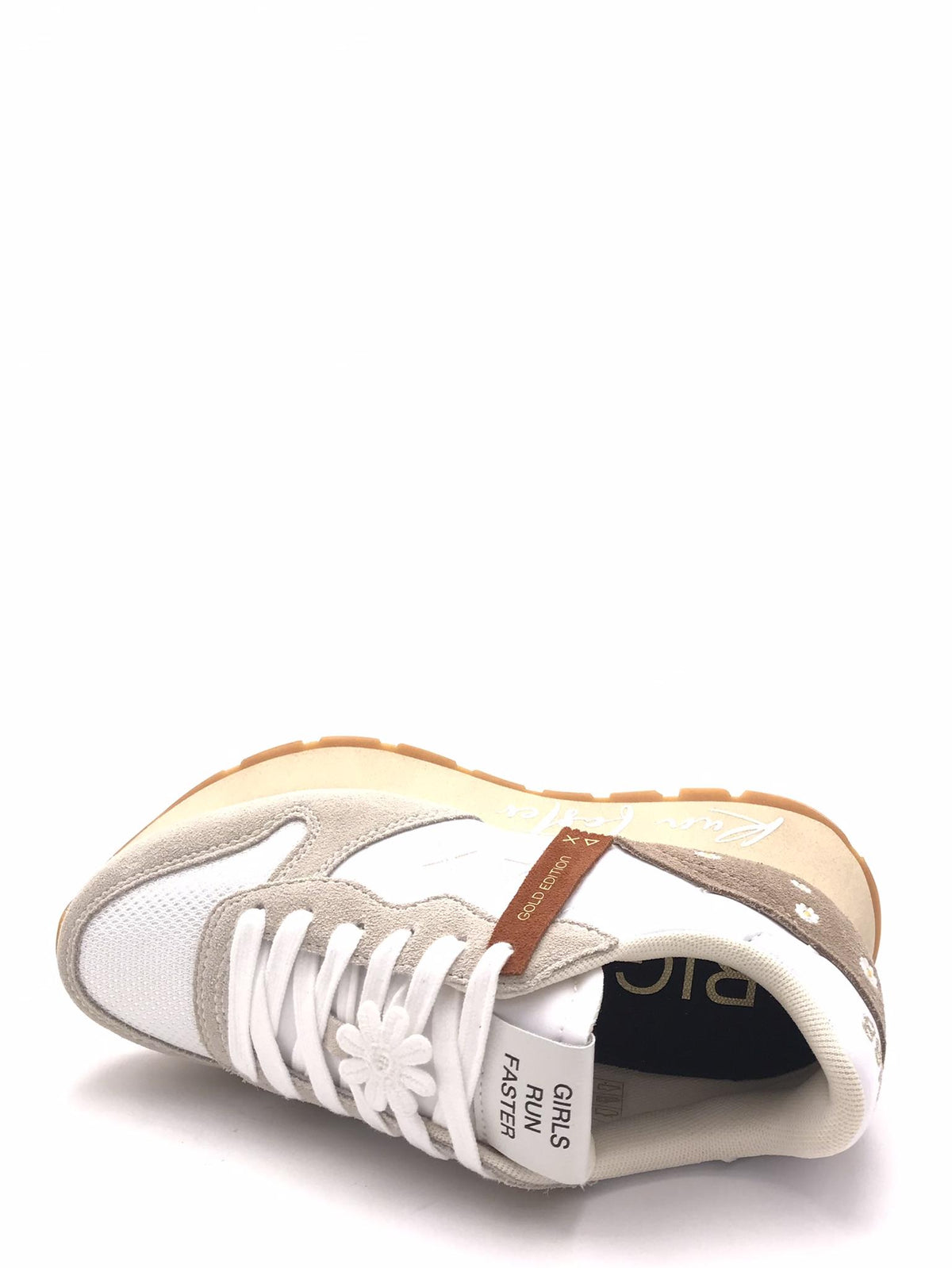 Sneakers Ally vintage bianco panna Z36207 BIANCA SUN 68 