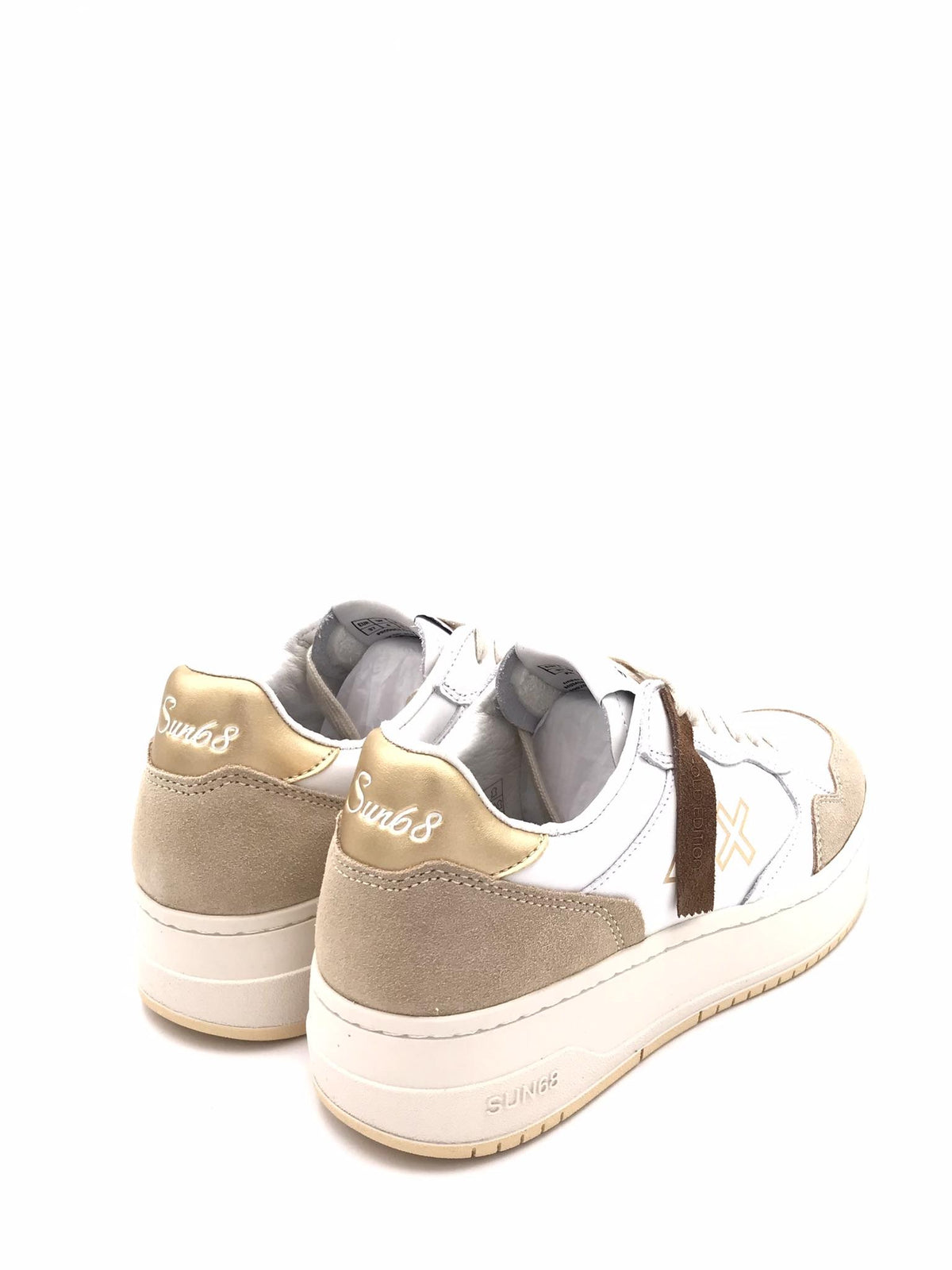 Sneakers basket love lady bianca-oro Z45244 BIANCA-ORO SUN 68 