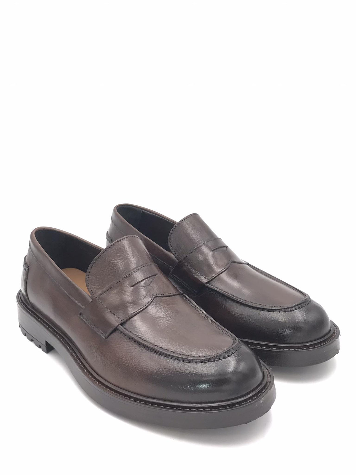 Mocassino in pelle testa di moro 2234 TESTA DI MORO EXTON 