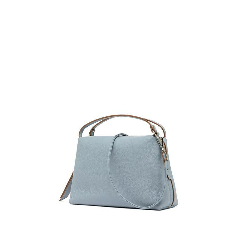 Borsa Alifa pelle bottalata sky BS8148 AZZURRO GIANNI CHIARINI 