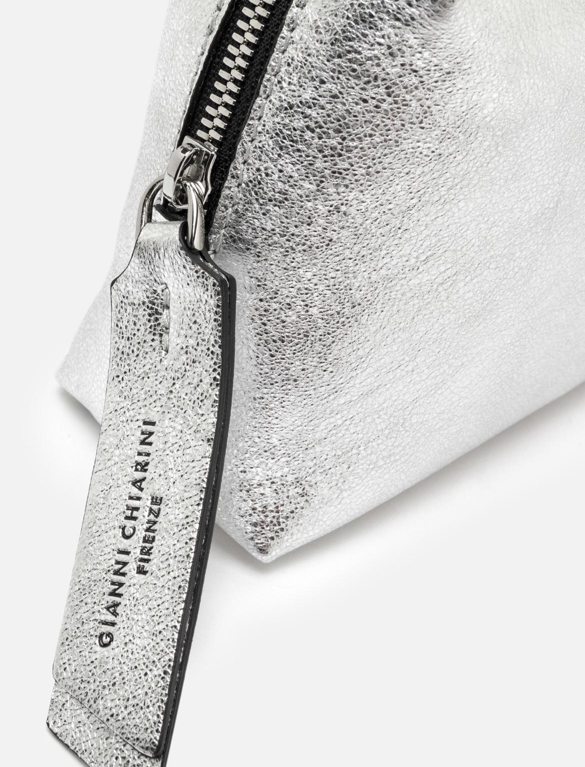 Borsa Alifa laminata argento BS8148 VNCMETARGENTO GIANNI CHIARINI 