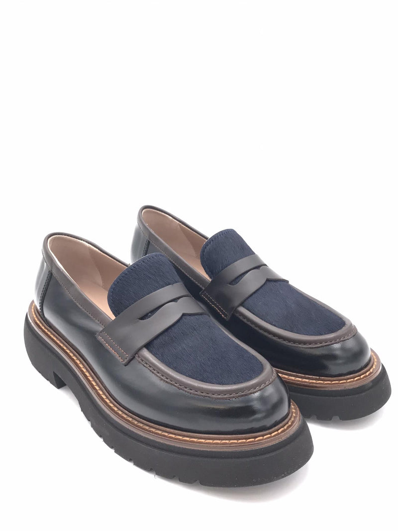 Mocassino nero-blu 2232 NERO-BLU CATERINA C 